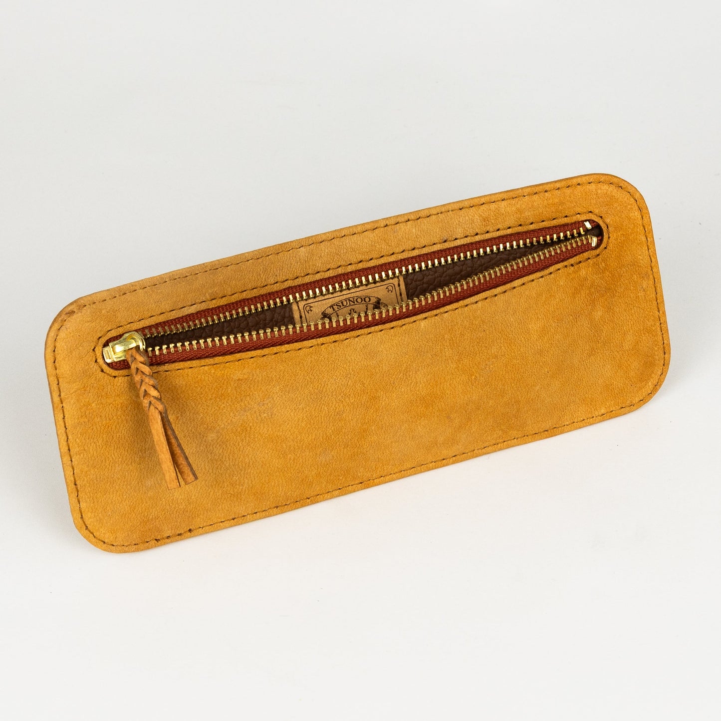 エゾ鹿革のペンケース